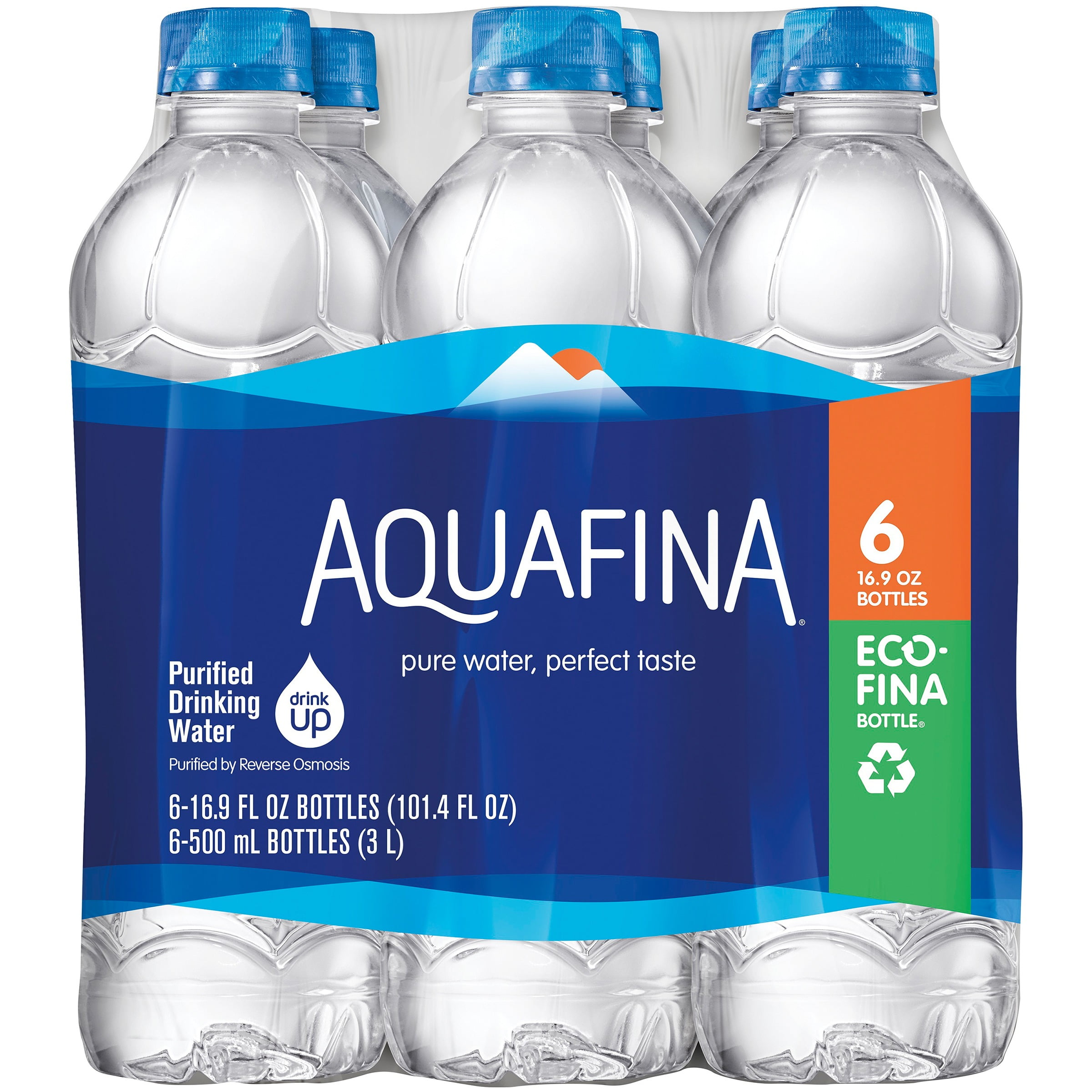 Aquafina Purified Drinking Water 6 16 9 Fl Oz Bottles Walmart Com