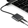 thumbnail image 3 of USB Sound Card External Stereo Sound Card with Microphone Port USB to 3.5mm Sound Adapter for PC Laptop Desktop Headsets, 3 of 7