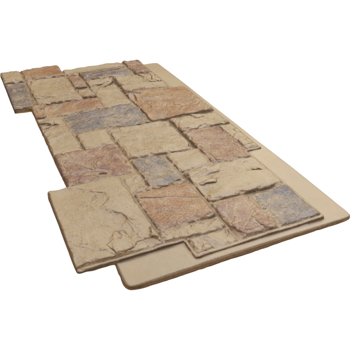 Ekena Millwork 49"W x 24.50"H x 1.25"D Castle Rock Stacked Stone, StoneWall Faux Stone Siding Panel, Colfax