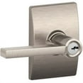 thumbnail image 2 of Schlage Latitude F51A VLAT619CEN Entry Lever Lockset with Century Trim, Keyed Different Key, 2 Grade, Satin Nickel, 2 of 2