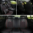 thumbnail image 5 of Maidao Car Seat Covers Leather Fit for Opel Antara 2008-2013 Water Resistant Front Rear Cushion Protector Black Red, 5 of 6