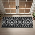 thumbnail image 2 of Bohemian Retro Floral Non-Slip Entryway Door Mat,Boho Indoor Decor Durable Low Plush Door Mat,Washable Welcome Rug for Patio Hallway Home Decor 16x47 Inches, 2 of 7