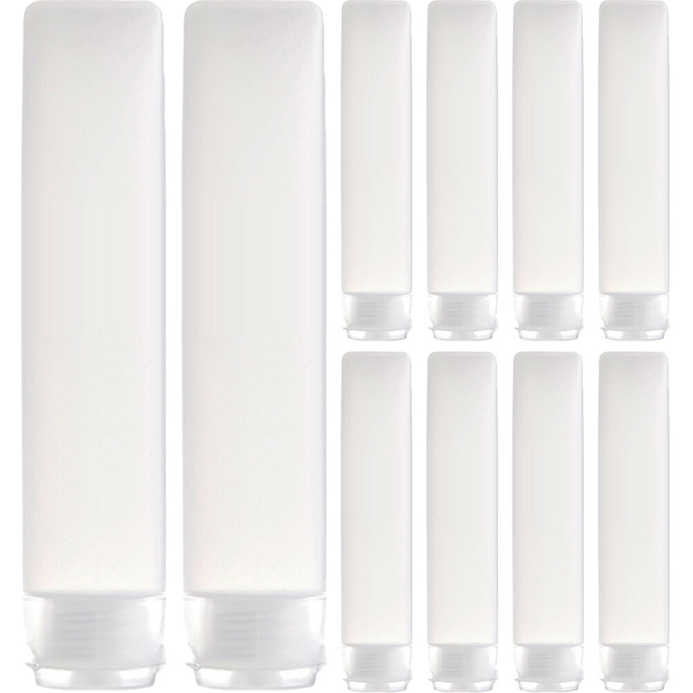 10Pcs Empty Lotion Tubes Travel Refillable Cosmetic Soft Tubes Squeeze