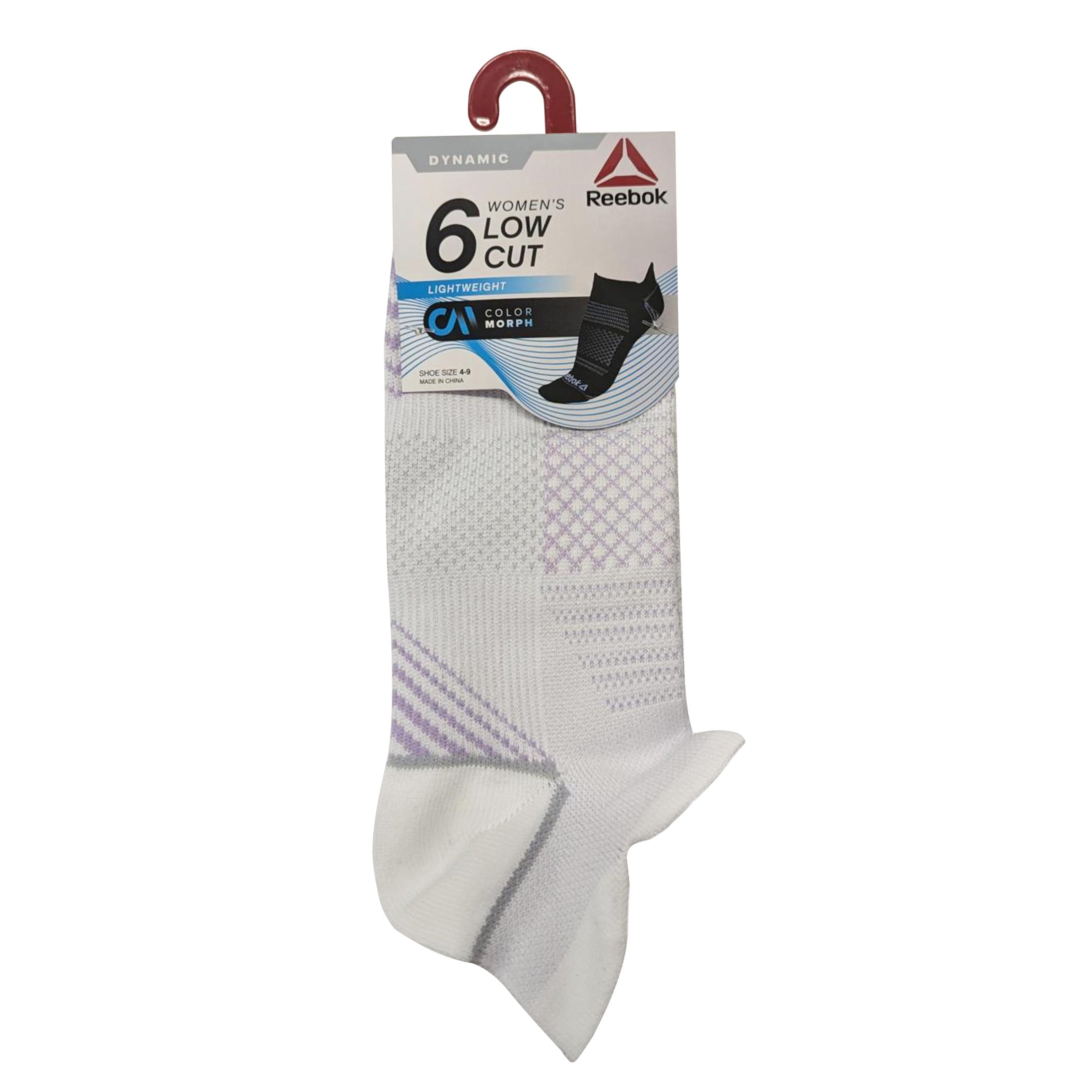 Reebok Women's Dynamic Lightweight Low Cut Socks, 6-Pack