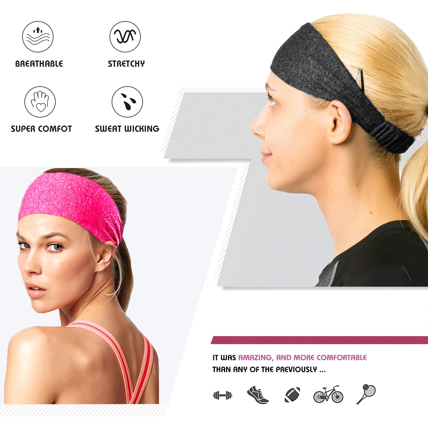Pack Workout Headbands For Women Non Slip Yoga Running Sport Athletic Hair Bands Elastic Wicking Sweatband Fitness Headwraps | Creative Unicorn Print Unisex Elastic Yoga Headband Sport Run Sweatband Outdoor Gym Hair Pack Workout Headbands For Women Non Slip Yoga Running Sport Athletic Hair Bands Elastic Wicking Sweatband Fitness Headwraps | Creative Unicorn Print Unisex Elastic Yoga Headband Sport Run Sweatband Outdoor Gym Hair