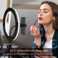 thumbnail image 6 of 10.2" LED Selfie Ring Light with Tripod Stand, Phone Holder, 6 of 9