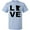 AE-Light Blue, variant on Love Minnesota T-Shirt