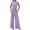 Purple, variant on qolati 2 Piece Sets for Women Summer 2024 Mock Neck Sleeveless Ribbed Knit Pullover Top Wide Leg Pants Matching Lounge Set Trendy Beach Vacation Outfits