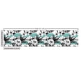thumbnail image 2 of Ambesonne Hawaii Fabric by the Yard Upholstery, Watercolor Hibiscus Stripes, 3 Yards, Seafoam Charcoal Grey, 2 of 4