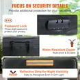 thumbnail image 6 of SKYSHALO Fireproof Document Bag Document Box with Lock Zipper Closure 14.17x10.63x4.13 in 2000? Fireproof & Waterproof Money Bag Safe Storage for Money Documents Jewelry and Passport, 6 of 9