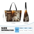 thumbnail image 4 of Fotbe Funny Bald Eagle Bolsa de Viaje para Playa - Resistente al Agua, Bolsa Tote de Gran Capacidad y Ligera con 7 Bolsillos para Mujeres y Hombres, 4 of 7