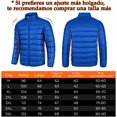 thumbnail image 3 of Chaqueta con Cremallera para Hombre, Chaqueta para Hombre, Chamarra Invierno Hombre, Cuello Alto, Chamarra Impermeable Hombre, Chaqueta para Hombre con Cremallera, Ligera, Cálida y Plegable, 3 of 4