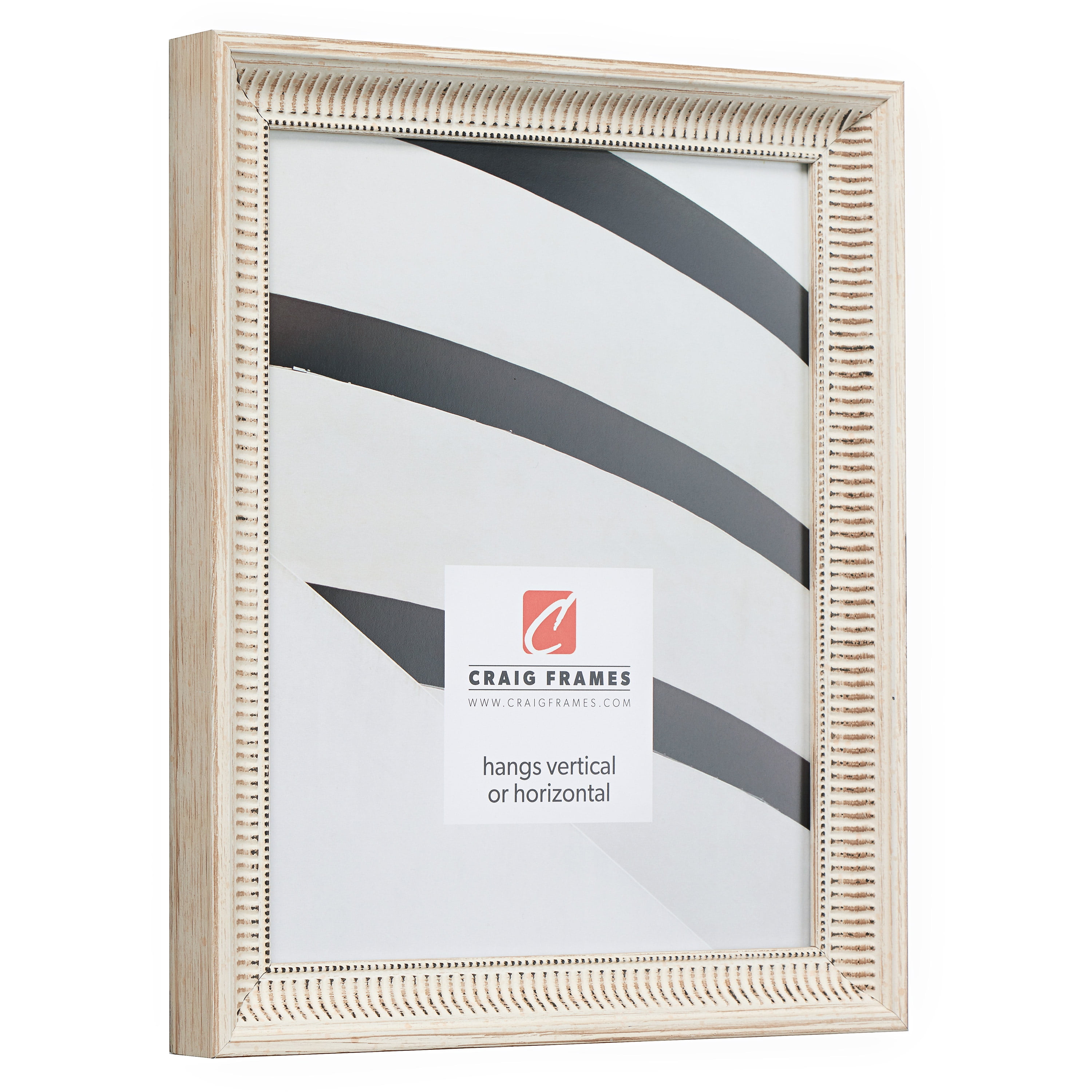 Craig Frames Luella, 18x24 inch Picture Frame, Ornate Off-White Wooden
