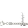 thumbnail image 5 of 925 Italian Sterling Silver 4mm Solid Franco Chain, FREE Microfiber Cloth, Rhodium Plated Square Box Link Mens Womens Necklace 16" - 30", Giorgio Bergamo, 5 of 8