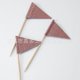 thumbnail image 2 of 12pcs Cupcake Flags On Sticks: Triangle Toothpick Flags For Cake Decorations - Cupcake Topper Party Food Picks For Birthday Wedding Holiday, 2 of 3
