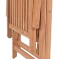 thumbnail image 7 of vidaXL Outdoor Recliner Chairs Patio Reclining Lounge Chair Solid Wood Teak, 7 of 7