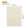 thumbnail image 2 of Uxcell 12 Pcs Parches termoadhesivos para reparación de tela 4.13" x 2.95" para ropa Beige claro, 2 of 6