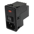 thumbnail image 1 of PSJS0SBX0 - AC FILTER 10A 120/240V WITH SWITCH AND FUSE HOLDER (NO FUSE), 1 of 1