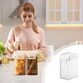 thumbnail image 5 of Food Storage Containers with Lids, Airtight Kitchen Canisters for Flour, Sugar, Cereal & Dry Food, Bpa-free Plastic, Clear Stackable Pantry Organization for Baking and Meal Prep,Vsgery, 5 of 8