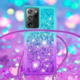 thumbnail image 4 of Funda para Samsung Galaxy Note 20 Ultra 5G Brillantina Líquida Divertida Reluciente y con Cristales en Movimiento Cuerpo Cruzado con Cordón Ajustable, 4 of 5