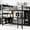 Black, variant on Queen Size Metal Loft Bed with 4 Storage Compartments | Space-Saving Solution for Small Rooms