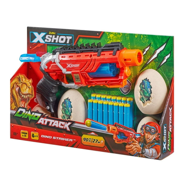 X-Shot Dino Attack Dino Striker Foam Dart Blaster - Walmart.ca