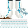 thumbnail image 1 of 32 Piezas de Cubiertas Desechables para Botas y Zapatos, Cubiertas de Plástico para Botas Largas, Cubiertas Impermeables para Zapatos la Lluvia para Hombres y Mujeres, 1 of 5