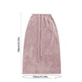thumbnail image 3 of Women's Bathrobe Spa Towel Wrap Adjustable Beach Cover Up Pool Robe Lightweight Quick Dry Bath Wrap Shower Robe Turkish Towel Dress, 3 of 5