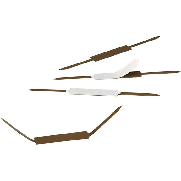 Smead Brown Self-Adhesive Metal Fastener, 2" Capacity, Pack of 100