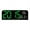 Green, variant on Orangide LED Desktop Clock Large Display Digital Alarm Clock With Temperature, Humidity, USB Port, Snooze, Backlight For Bedroom Office