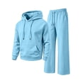 thumbnail image 6 of yillto Men's 2 Piece Tracksuit Sets Hooded Crewneck Sweatshirts and Joggers Sweatpants Sweatsuit, 6 of 7