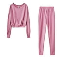 thumbnail image 1 of Babysbule Ensembles Hauts Automne Plus Femmes Sweat à Capuche et Pantalon Survêtement Sport, 1 of 3