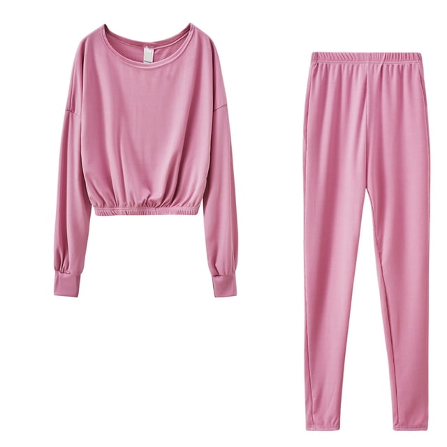 Babysbule Ensembles Hauts Automne Plus Femmes Sweat à Capuche et Pantalon Survêtement Sport