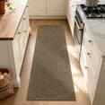 thumbnail image 3 of JAATOP 2' x 5' Runner Rug, Non Slip Entryway Rug with TPR Backing, Low Profile Runner Mat for Kitchen, Bedroom, Brown, 3 of 8