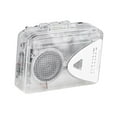 thumbnail image 2 of Reproductor de casete portátil Grabadora de cinta Conector para auriculares 35 mm 120 x 39 x 85 mm Fácil de usar Transparente con auriculares portátil, 2 of 8