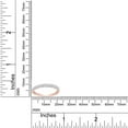 thumbnail image 4 of AFFY 0.30CT Moissanite Diamond Half Eternity Wedding Band Ring for Women 18K Rose Gold over Silver-8, 4 of 6