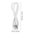 thumbnail image 2 of QUTETN M‘lis 2.5mm Dc Charging Cable To Usb Converter Instrument Usb Charger Cord, 2 of 3