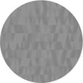 thumbnail image 1 of Ahgly Company Machine Washable Indoor Round Transitional Sonic Silver Gray Area Rugs, 7' Round, 1 of 7