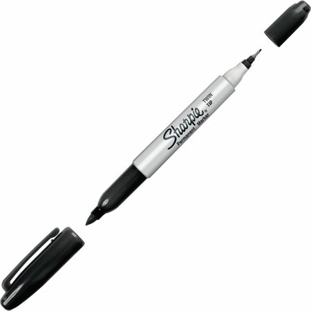 UPC: 0071641322011 | Sharpie® Twin Tip Permanent Marker  Black