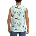 thumbnail image 4 of KLL Duck Animals Farm Print Workout Tank Tops Gym Sleeveless Fitness Muscle Tee-Medium, 4 of 7