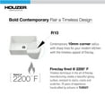 thumbnail image 6 of Houzer Platus 33 in White Fireclay Apron Front Farmhouse Single Bowl Kitchen Sink - PTG-4300 WH, 6 of 9