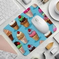 thumbnail image 2 of Ice Cream Non-Slip Rubber Bottom Printed Gaming Mouse Pad Mouse Mat - Square 8.3x9.8 Inch, Suitable for Office and Gaming., 2 of 6