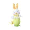 thumbnail image 3 of Orejas de conejo de Pascua, pollito de peluche, decoración de Pascua, decoración de fiesta de Pascua Blanco Verde, 3 of 9