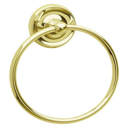 Vibrant Polished Brass Finish - Towel Ring in Polished Brass Finish