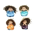thumbnail image 3 of 4 estatuas de Kung Fu para niños, estatuas de Buda, lindas figuras de Buda chinas para niños. 6cm, 3 of 9