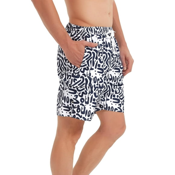 Trajes de baño para hombre Scotamalone de secado rápido con entrepierna de 18 cm en color azul marino
