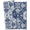 thumbnail image 7 of Outsunny Outdoor Rug & Bag, 9' x 12' Plastic Rug, Blue & White Floral, 7 of 7