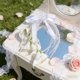 thumbnail image 5 of Ramo de novia con lazo de perlas y seda | Ramo de novia artificial para la niña de las flores | Arreglo floral artificial para la decoración de la fiesta de la iglesia de la boda, 5 of 6
