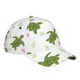 thumbnail image 3 of Daiia Cute Turtle print Baseball Cap Men Women Golf Dad Hat Adjustable Original Classic Low Profile Hat Unconstructed Plain Cap, 3 of 9