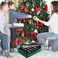 thumbnail image 5 of Tiny Tim Totes Canvas Ornament Storage Box with 48 Compartments, Green. Adult, 5 of 7